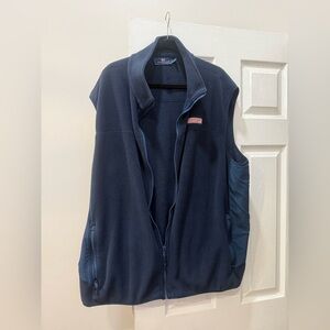 Vineyard Vines Navy Blue Fleece Vest 3XB